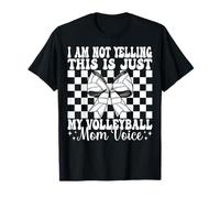 This Is Just My Volleyball Mom Voice Mamma Festa della mamma Maglietta