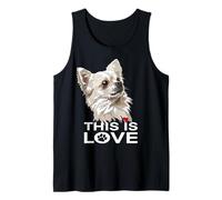 This Is Love Chihuahua Capelli Lunghi Chiwawa Dog Lover Canotta