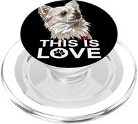 This Is Love Chihuahua Capelli Lunghi Chiwawa Dog Lover PopSockets PopGrip per MagSafe