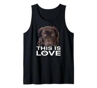 This Is Love Chocolate Lab Dog Labrador Retriever Love Marrone Canotta