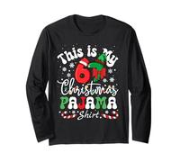 This is My 67 Christmas Pajama Shirt Six Seven Funny Meme Maglia a Manica