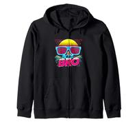 This Is My 80s Bro Costume Party The Sun con Occhiali da Sole Felpa con Cappuccio