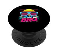 This Is My 80s Bro Costume Party The Sun con occhiali da sole PopSockets PopGrip Adesivo