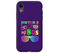 This Is My 80s Bro T-Shirt 80 '90 Costume Party Uomo Donna Custodia per iPhone XR