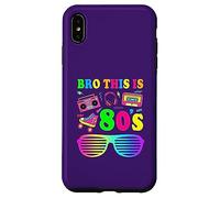 This Is My 80s Bro T-Shirt 80 '90 Costume Party Uomo Donna Custodia per iPhone XS Max