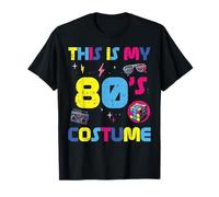 This Is My 80s Costume Boombox Rubiks Retro Uomini Donne Bambini Maglietta