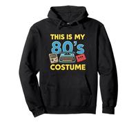 This Is My 80's Costume Classico Old School Throwback Vibe Felpa con Cappuccio
