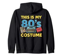 This Is My 80's Costume Classico Old School Throwback Vibe Felpa con Cappuccio
