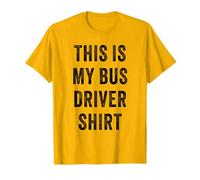 This is My Bus Driver Shirt - Yellow Costume Uniform Maglietta