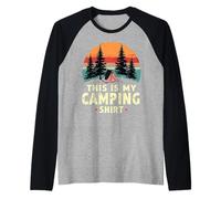 This is my camping Maglia con Maniche Raglan