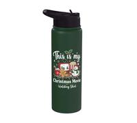 This Is My Christmas Movie Guardando Camicia Stainless Steel Insulated Water Bottle