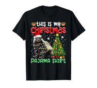 This Is My Christmas Pajama Honey Badger Lover Christmas Lights Maglietta