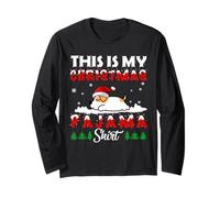 This Is My Christmas Pajama Jack Russell Terrier Dog Xmas Maglia a Manica