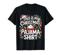 This is My Christmas Pigiama Shirt Cocoa Mug Uomini Donne Bambini Maglietta