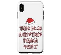 This Is My Christmas Pigiama Shirt Funny Christmas Teen Dad Custodia per iPhone XS Max
