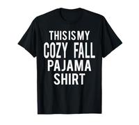 This Is My Cozy Fall Pigiama Divertente Costume Pigro Maglietta