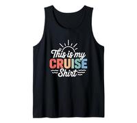 This Is My Cruise Shirt Funny Vacation Party Boats Outfit Canotta