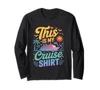This Is My Cruise Shirt Funny Vacation Party Boats Outfit Maglia a Manica