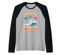 This Is My Cruise Shirt Funny Vacation Party Boats Outfit Maglia con Maniche Raglan