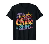 This Is My Cruise Shirt Funny Vacation Party Boats Outfit Maglietta