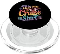 This Is My Cruise Shirt Funny Vacation Party Boats Outfit PopSockets PopGrip per MagSafe