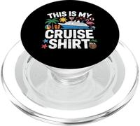 This Is My Cruise Shirt Funny Vacation Party Boats Outfit PopSockets PopGrip per MagSafe
