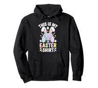 This is My Easter Shirt Videogioco Bunny Eggs Gamer Kids Fun Felpa con Cappuccio