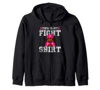 This Is My Fight Breast Cancer Walk Warrior Squad Rosa Felpa con Cappuccio