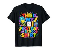 This Is My First Day of School Kids Back To School Student Maglietta