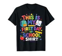 This Is My First Day of School Kids Back To School Student Maglietta