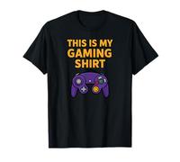 This Is My Gaming Shirt Design Vintage Console Gamer Maglietta