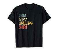 This is My Grilling Shirt Funny Mens BBQ Grill Carne Barbecue Maglietta