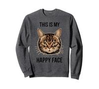 This Is My Happy Face, divertente amante dei gatti Felpa