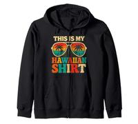 This Is My Hawaiian Shirt Tropical Beach Occhiali da Sole Tramonto Felpa con Cappuccio