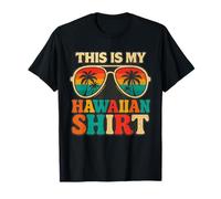 This Is My Hawaiian Shirt Tropical Beach Occhiali da sole tramonto Maglietta