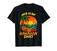 This Is My Hawaiian Shirt Tropical Luau Costume Amaca Maglietta