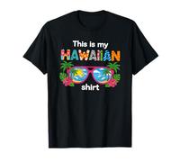 This-Is My Hawaiian Summer Retro Design Vintage Palme Maglietta