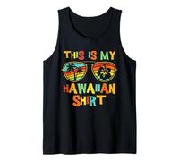 This Is My Hawaiian Tropical Luau Presente Uomini Donne Canotta