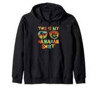 This Is My Hawaiian Tropical Luau Presente Uomini Donne Felpa con Cappuccio
