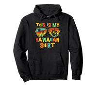 This Is My Hawaiian Tropical Luau Presente Uomini Donne Felpa con Cappuccio