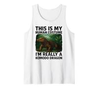 This Is My Human Costume I'm A Komodo Dragon Halloween Facile Canotta