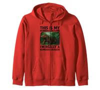 This Is My Human Costume I'm A Komodo Dragon Halloween Facile Felpa con Cappuccio