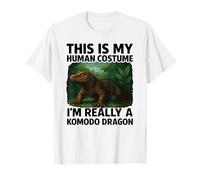 This Is My Human Costume I'm A Komodo Dragon Halloween Facile Maglietta