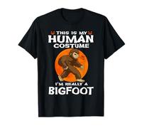 This Is My Human Costume I'm Really A Bigfoot Halloween Maglietta