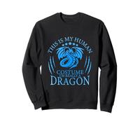 This Is My Human Costume I'm Really A Dragon Funny Dragons Felpa