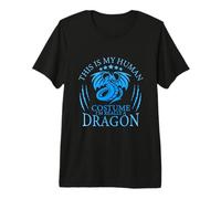 This Is My Human Costume I'm Really A Dragon Funny Dragons Maglietta Premium