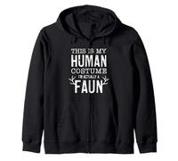 This Is My Human Costume I'm Really A Faun Divertente Halloween Felpa con Cappuccio