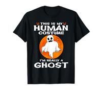 This Is My Human Costume I'm Really A Ghost Halloween Maglietta