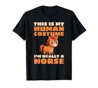 This Is My Human Costume I'm Really A Horse Kawaii Pony Maglietta