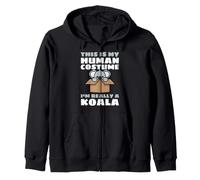 This Is My Human Costume I'm Really A Koala Felpa con Cappuccio